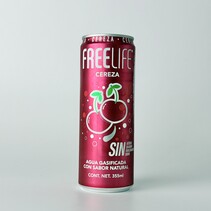 Agua Gasificada Sabor Cereza FREELIFE 355ml.