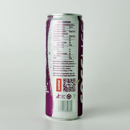 Agua Gasificada Sabor Frutos Rojos FREELIFE 355ml.