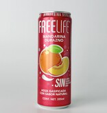 Agua Gasificada Sabor Mandarina Durazno FREELIFE 355ml.