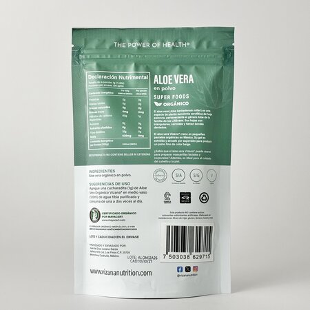 Aloe Vera en Polvo Orgánica Vizana 100g