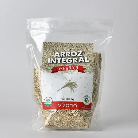 Arroz Integral Orgánico Vizana 1 kg.