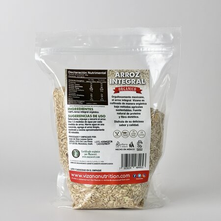 Arroz Integral Orgánico Vizana 1 kg.