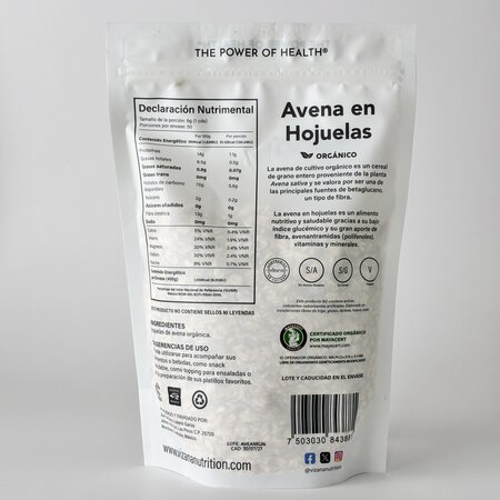 Avena en Hojuela Orgánica Vizana 400 gr