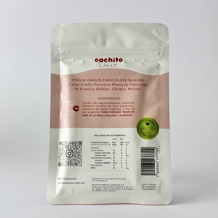 Barra de Chocolate  82% Flor de Sal Cachito Cacao 70g