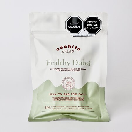Barra de Chocolate 75% Healthy Dubai Cachito Cacao 70g