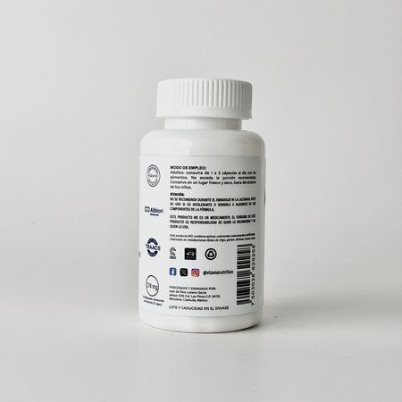 Bisglicinato de Magnesio adicionado con Piperina Vizana 90/830MG