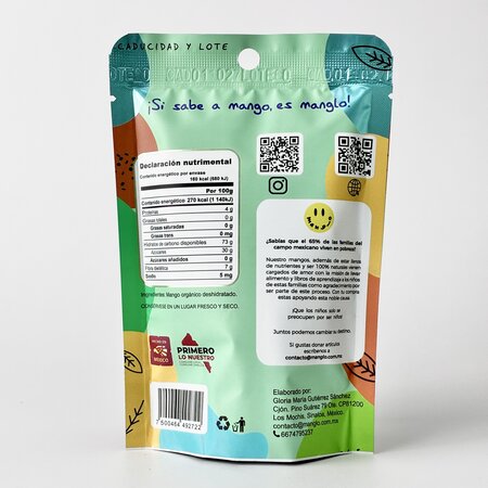 Mango Organico Deshidratado Manglo 50g