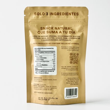 Bolitas de Datil Con Crema de Cacahuate Dat Snack 120g