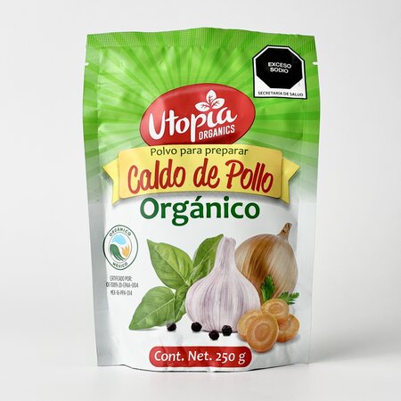 Caldo de Pollo Orgánico Utopia 250g