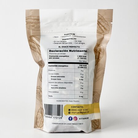 Nuez Organica Pedaceria Vitanuez 250gr