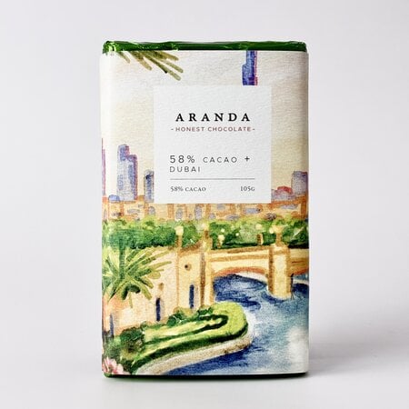 Chocolate Estilo Dubai 58% Cacao Aranda 105gr.
