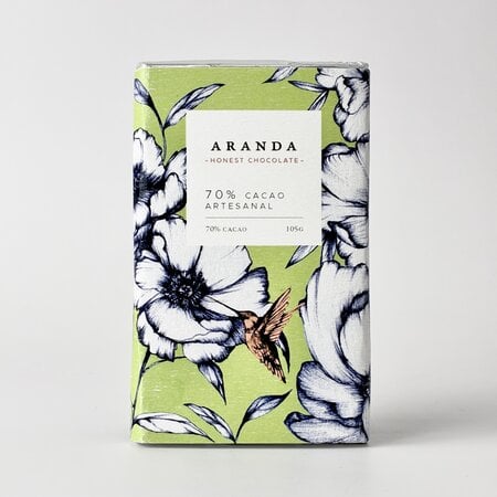 Chocolate Artesanal 70% Cacao Aranda 100 gr.
