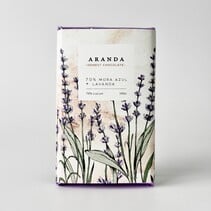 Chocolate + Mora Azul + Lavanda 70% Cacao Aranda 100 gr.