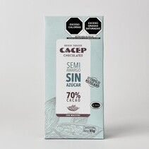 Chocolate Semi Amargo sin Azucar 70% Cacao Cacep 85 g