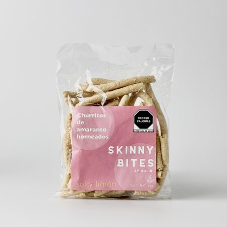 Churritos De Amaranto Horneados Sal y Limon  Skinny Bites 75g