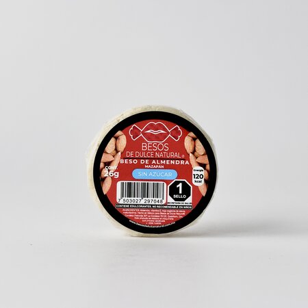 Besos De Mazapan  Almendra Sin Azucar 26g