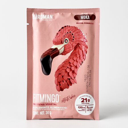 Proteína Vegetal Sachets Fitmingo Moka Birdman 34g