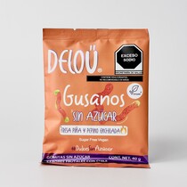 Gusanos Enchilados Sin Azúcar Delou 40gr