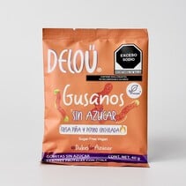 Gusanos Enchilados Sin Azúcar Delou 40gr