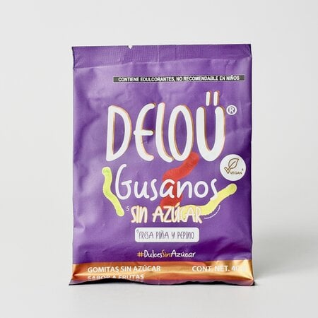 Gusanos Sin Azucar DELOU 40g