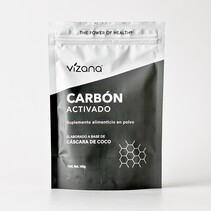 Carbón Activado en Polvo Orgánico Vizana 140 gr.
