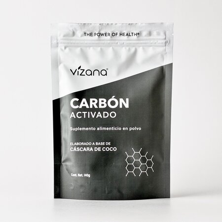 Carbón Activado en Polvo Orgánico Vizana 140 gr.