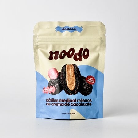 Datiles Rellenos de Crema de Cacahuate Noodo 80g