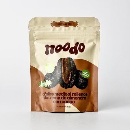 Datiles Rellenos de Crema de Almendra Con Cacao Noodo 80g