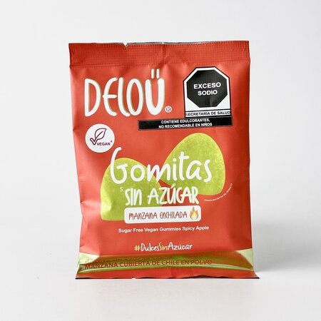 Bolitas sabor Manzana Con Chile Sin Azucar DELOU 40g