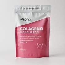 Colageno Hidrolizado en Polvo con acido hialuronico, Biotina y Vit C Vizana 200g