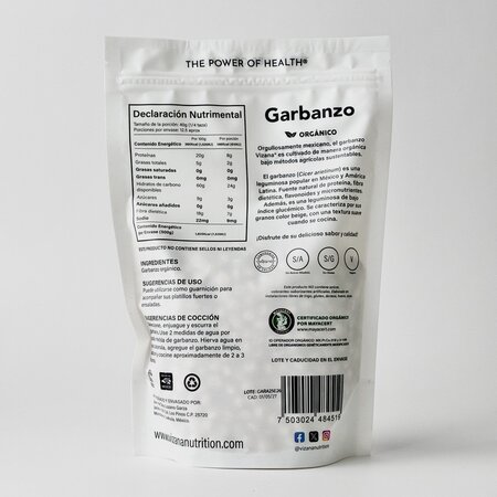 Garbanzo Organico Vizana 500 gr.
