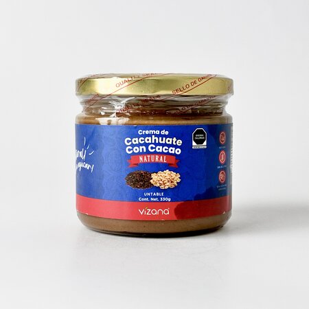 Crema de Cacahuate con Cacao  Vizana 330 g