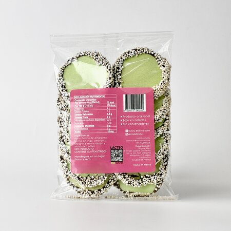 Obleas De Amaranto C/ Chocolate Sabor Matcha Skinny Bites 40g