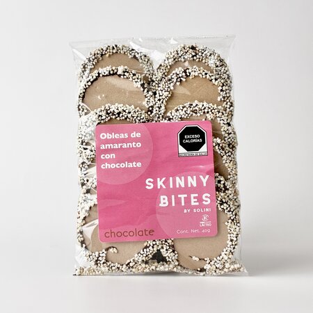 Obleas De Amaranto C/ Chocolate Sabor Chocolate Skinny Bites 40g