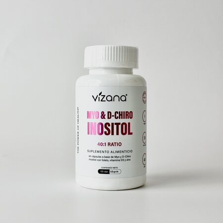 MYO y D Chiro Inositol 40 1 en Capsulas Vizana 120 caps