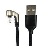 Cable Lightning To USB/A 180 Degrees Black 1M