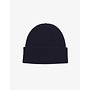 Merino Wool Beanie in Navy Blue