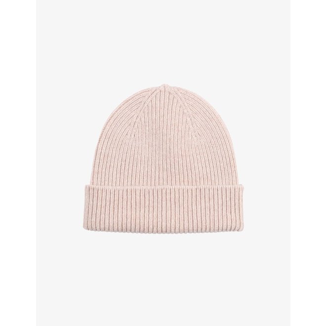 Merino Wool Beanie in Ivory White