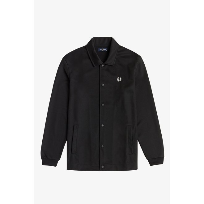Tricot Coach Jacket in Black