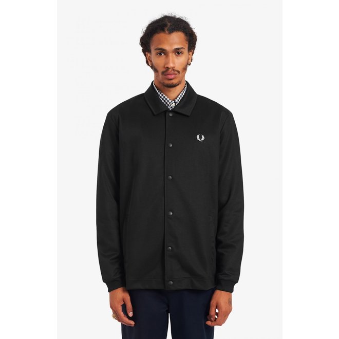Tricot Coach Jacket in Black