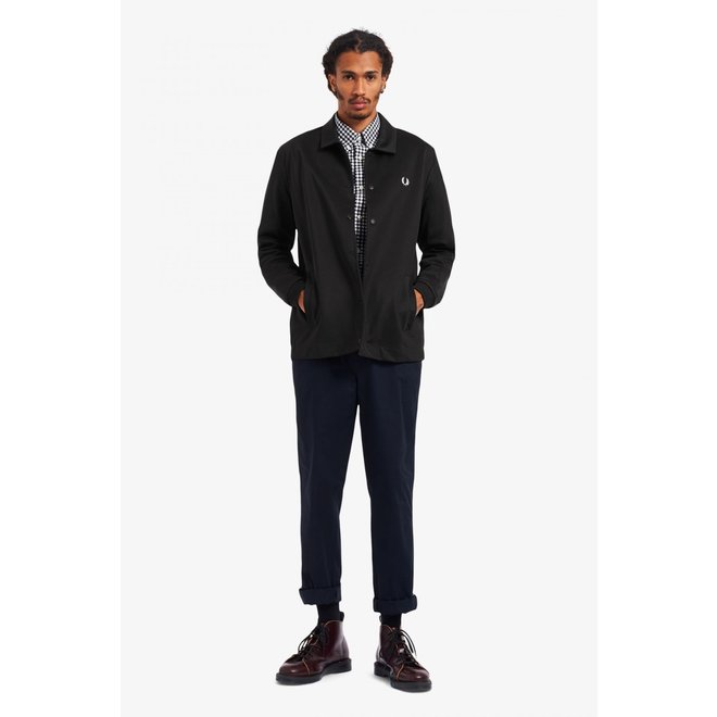 Tricot Coach Jacket in Black