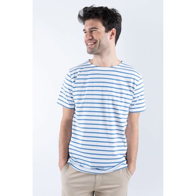 Sailor "Hoedic" T-Shirt in White/Blue