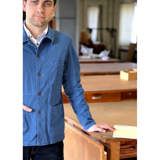 Workwear Jacket - Twill Fabric in Waid