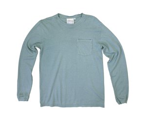 Baja Long Sleeve Pocket Tee in Clay 