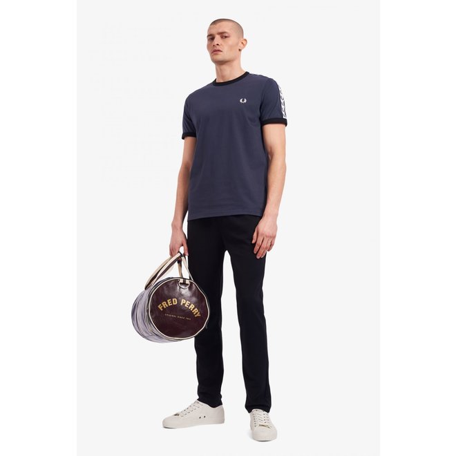 Taped Ringer T-Shirt in Dark Airforce