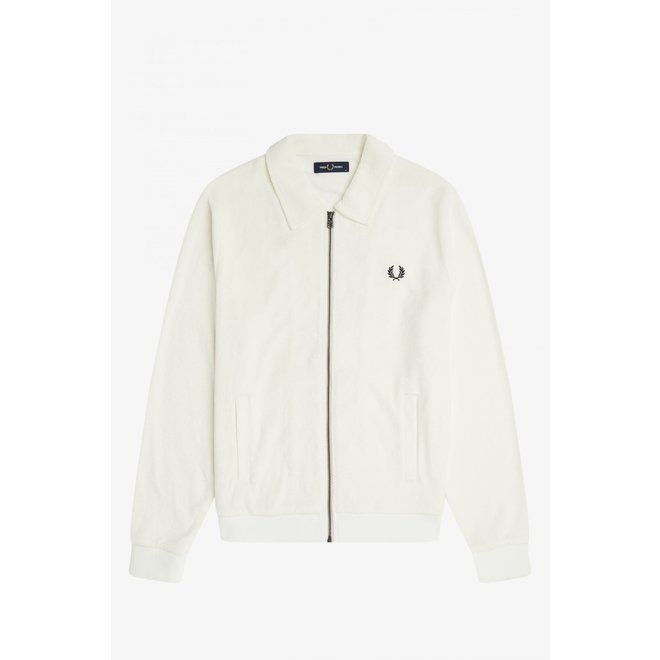 Towelling Track Jacket in Snow White