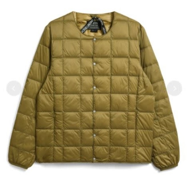 Crew Neck Button Down Jacket in Beige - Eastwood Ave. Menswear