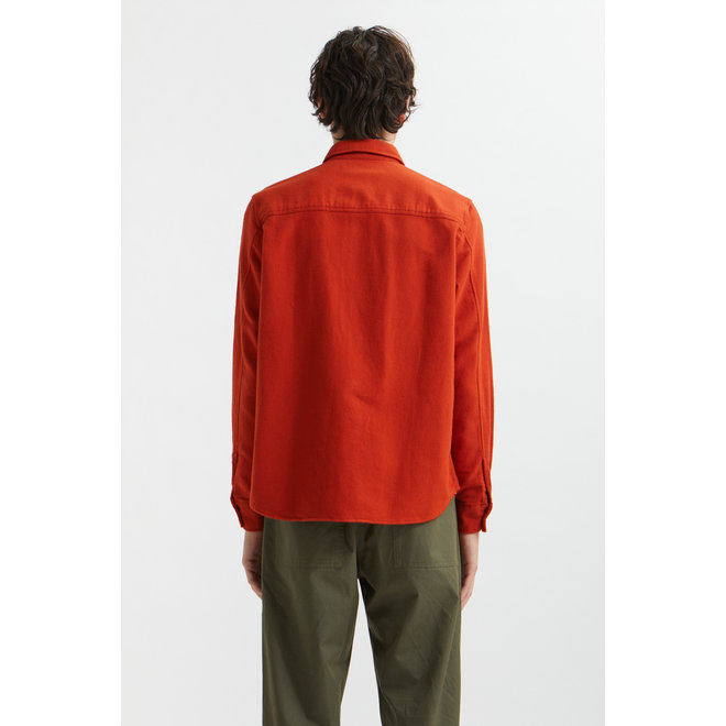 Avenir Flannel Shirt in Blood Orange