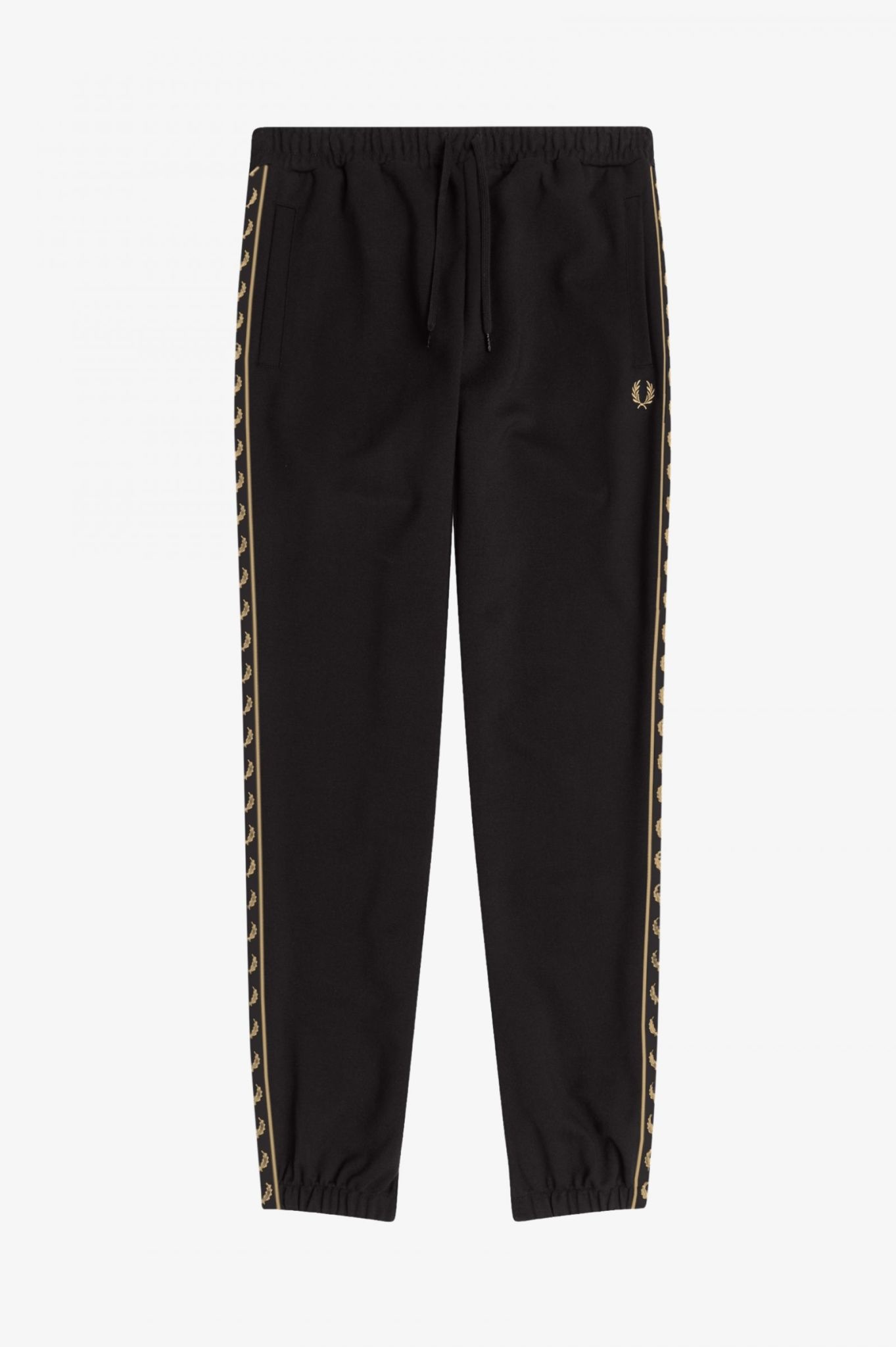 Gold Tape Track Pants in Black - Eastwood Ave. Menswear