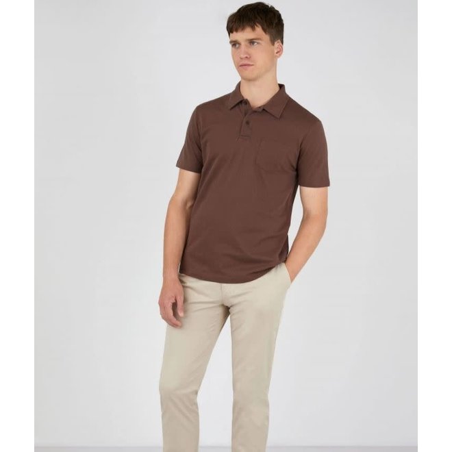 Riviera Polo Shirt in Cocoa